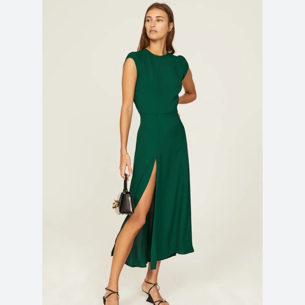 Reformation Gavin dress emerald size 4
